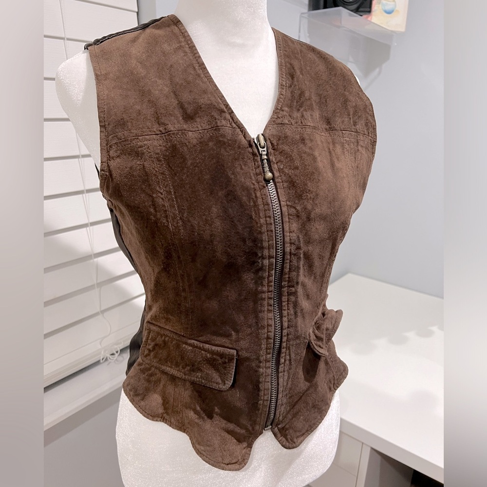 Faded Glory Vintage Genuine Leather Vest‎ - Picture 6 of 7